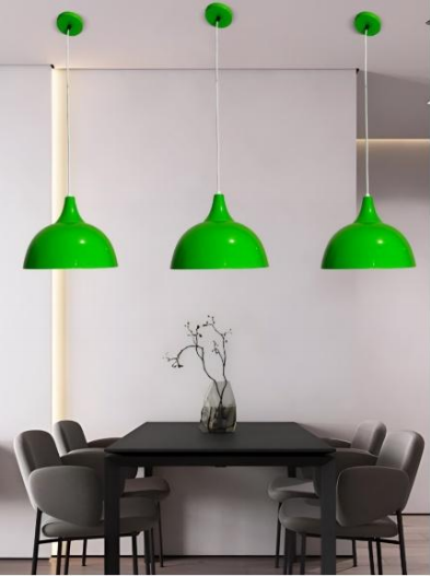 ceiling lamp 10-in-green-900
