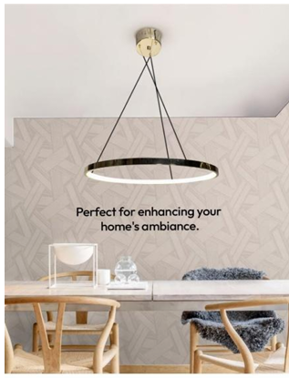 Wall lights 21704-500mm gd 3 in 1